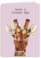 verjaardag kaart hip have a lovely day giraffe