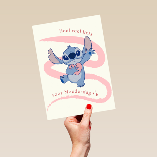 Heel veel liefs Moederdag Disney Stitch