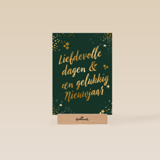 Liefdevolle dagen en een gelukkig nieuwjaar