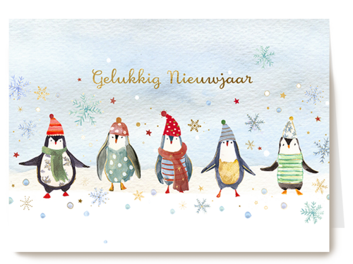 Kaart Hallmark | Nieuwjaar | Turnowsky Gelukkig Nieuwjaar Pinguin