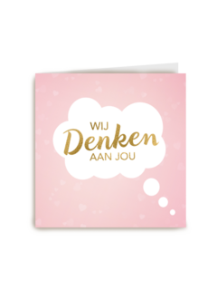 moederdag kaart herinnering wij denken aan jou