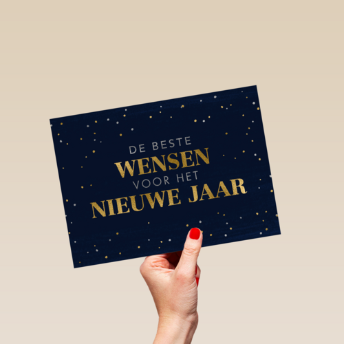 nieuwjaar kaart de beste wensen voor het nieuwe jaar