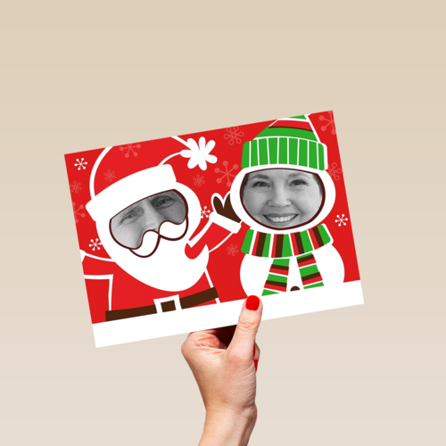 grappige kerstkaart foto