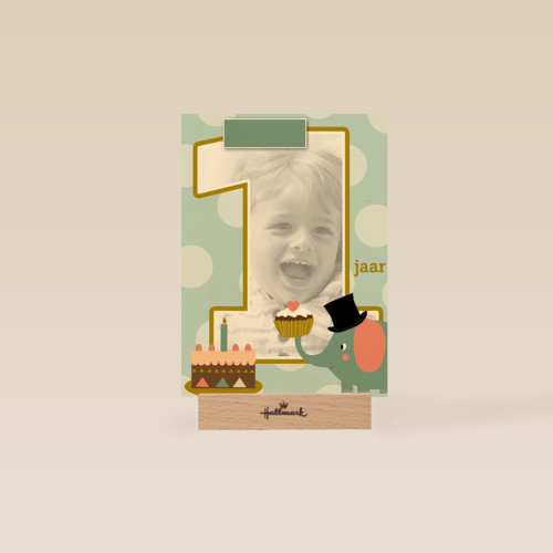 hoera een jaar kids jongen